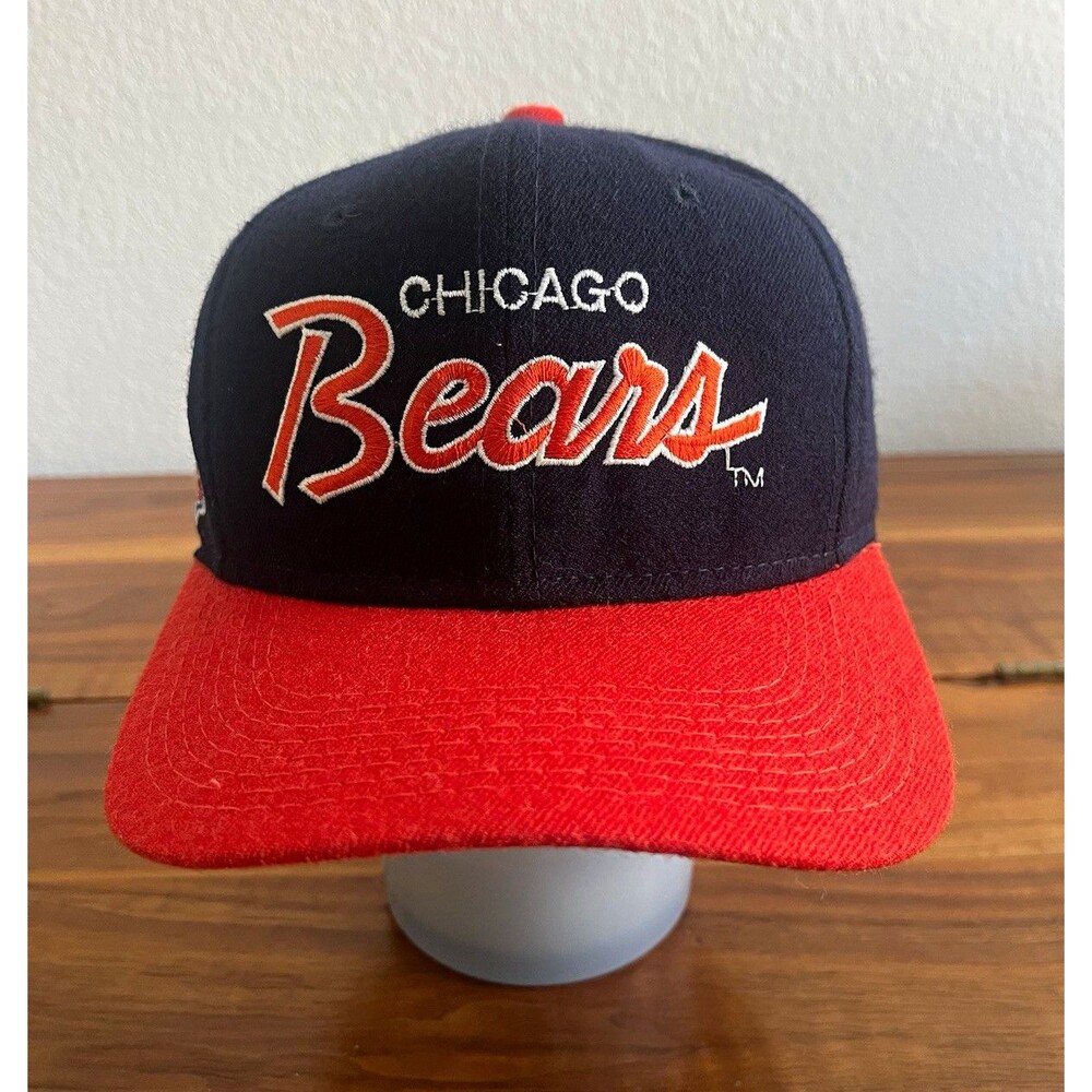 Vintage Chicago Bears Sports Specialties The Pro Fitted Hat 7 1/8 Wool NFL Scrip